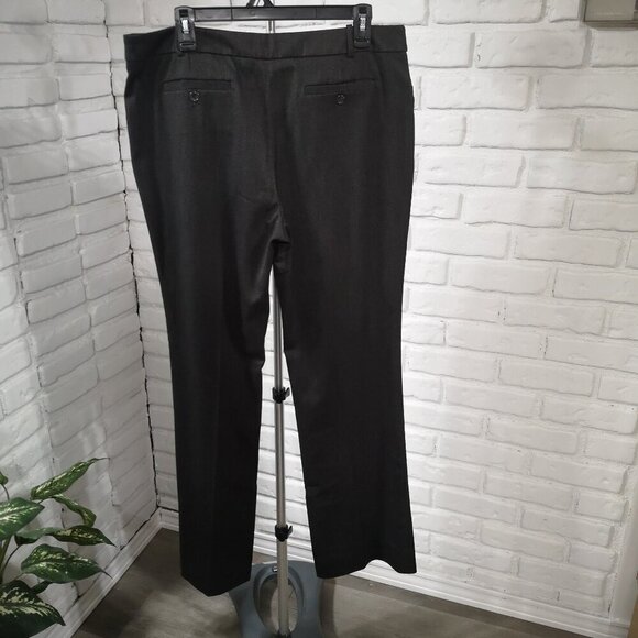 Mossimo Stretch Ladies Size 12 Charcoal Color Slight Flare Dress Pant - Picture 2 of 11